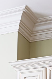 detail of expensive crown molding and dental molding